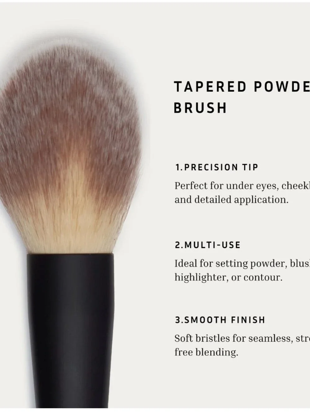 Lithe Bronzer And Tapered Powder Brush Makeup Brushes